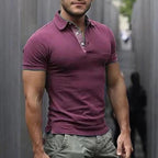Exclusive Men’s Casual Solid Color Shirt | Versatile & Comfortable — Black — Size L — Back View