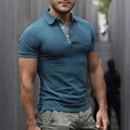 Exclusive Men’s Casual Solid Color Shirt | Versatile & Comfortable — Black — Size L — Front View