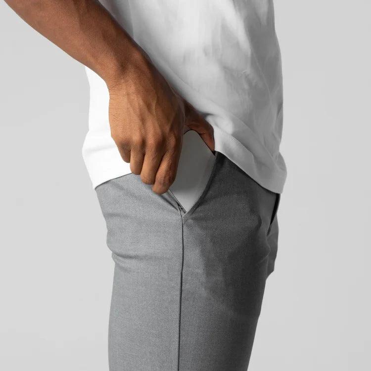 Exclusive Men's Breathable Casual Pants — Dark Blue — Size L — Alternate View 8
