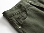 Exclusive Men's Casual Pants Large Ripped Slim Fit — Army Green — Size 30 — Alternate View 9