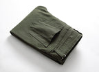 Exclusive Men's Casual Pants Large Ripped Slim Fit — Army Green — Size 30 — Alternate View 8