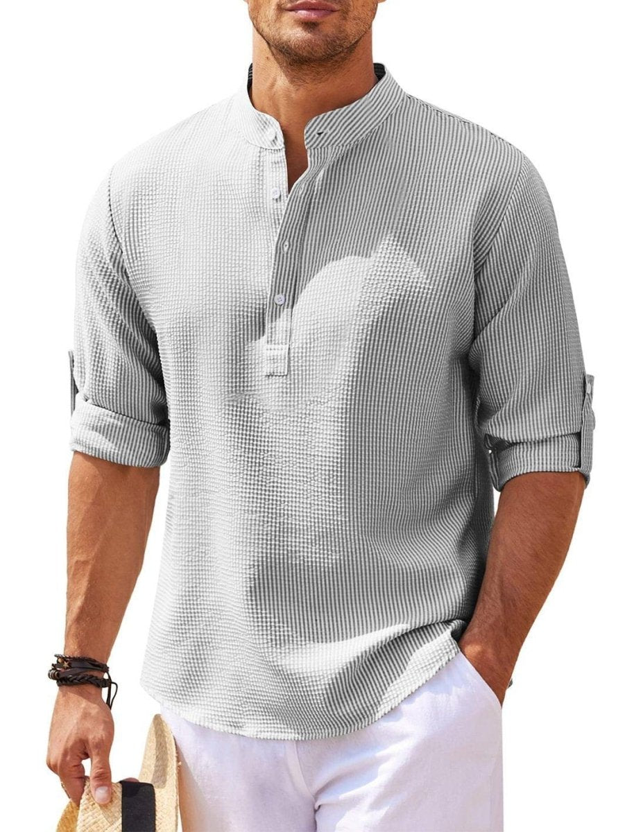 Exclusive Men's Casual Short Sleeve Shirts — Black — Size 2XL — Alternate View 9