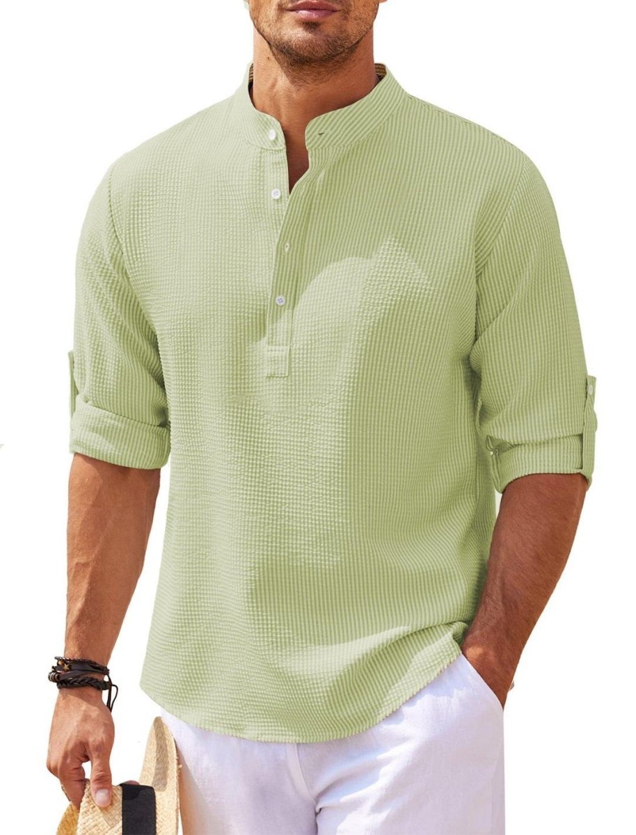Exclusive Men's Casual Short Sleeve Shirts — Black — Size 2XL — Alternate View 15