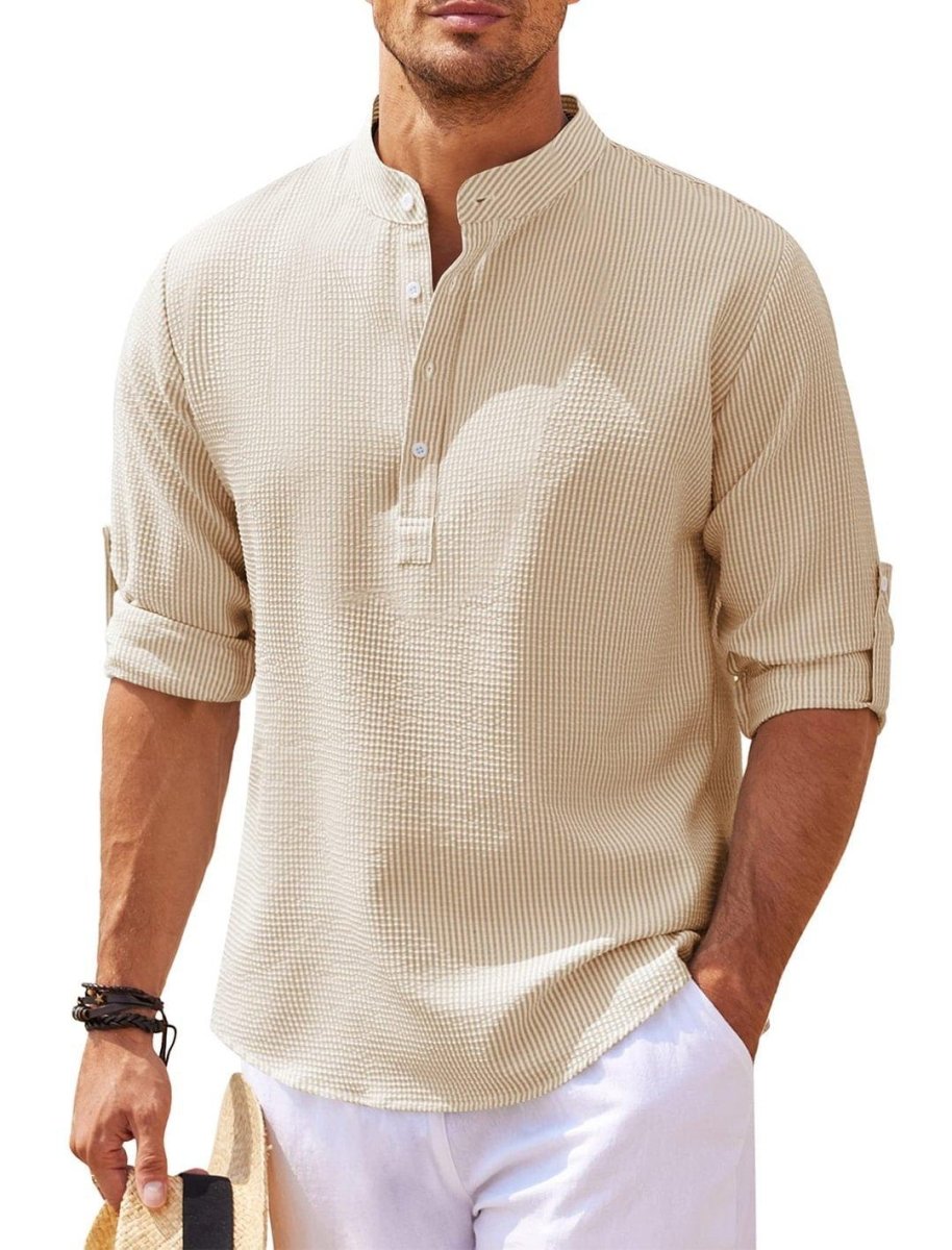 Exclusive Men's Casual Short Sleeve Shirts — Black — Size 2XL — Alternate View 10