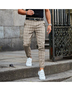 Exclusive Men's Loose Thin Casual Trousers — Black — Size 2XL — Side View