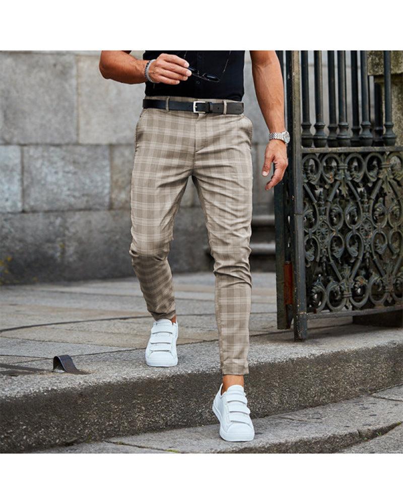 Exclusive Men's Loose Thin Casual Trousers — Black — Size 2XL — Side View