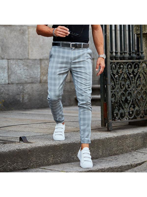 Exclusive Men's Loose Thin Casual Trousers — Black — Size 2XL — Top View
