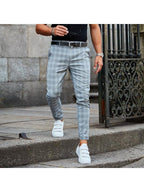 Exclusive Men's Loose Thin Casual Trousers — Black — Size 2XL — Top View