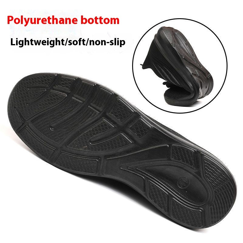 Exclusive Antiskid Breathable Sports Shoes | Comfort & Performance — Black — Size 39 — Top View