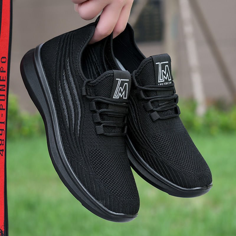 Exclusive Antiskid Breathable Sports Shoes | Comfort & Performance — Black — Size 39 — Lifestyle View