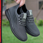 Exclusive Antiskid Breathable Sports Shoes | Comfort & Performance — Black — Size 39 — Side View