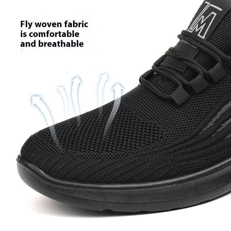 Exclusive Antiskid Breathable Sports Shoes | Comfort & Performance — Black — Size 39 — Back View
