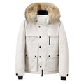 Exclusive Men's Hooded Down Jacket — Black — Size 3XL — Front View