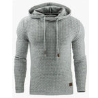 Exclusive Men's Jacquard Sweater | Patterned Knit Casual Pullover — A Yellow — Size 3XL — Side View