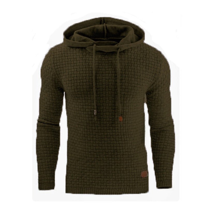 Exclusive Men's Jacquard Sweater | Patterned Knit Casual Pullover — A Yellow — Size 3XL — Alternate View 10