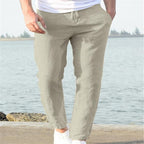Exclusive Men’s Linen Summer Pants — Apricot — Size L — Alternate View 11