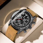 Exclusive Men's Ultra-Thin Business Watch | Leather Belt Waterproof — White Steel White Noodles — Alternate View 10