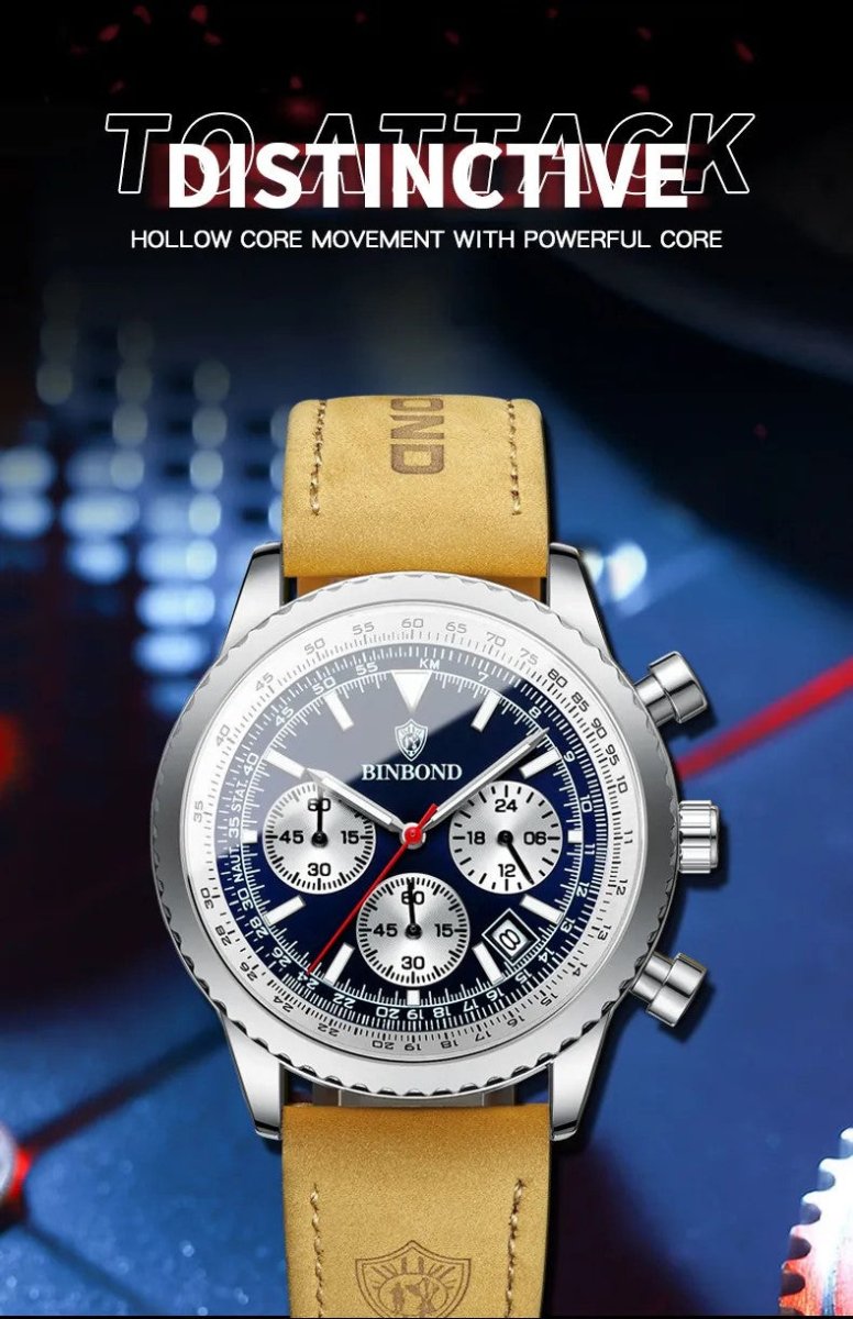Exclusive Men's Ultra-Thin Business Watch | Leather Belt Waterproof — White Steel White Noodles — Alternate View 13