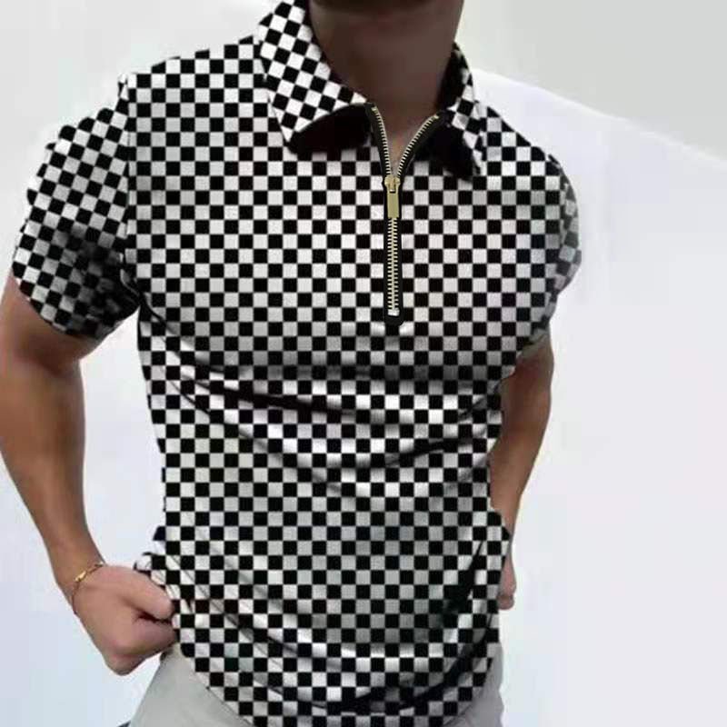 Exclusive Men Solid Polo Short-Sleeved Shirts — 10Style — Size 2XL — Alternate View 7
