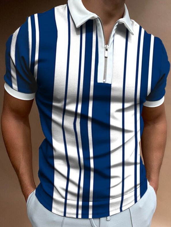 Exclusive Men Solid Polo Short-Sleeved Shirts — 10Style — Size 2XL — Alternate View 8