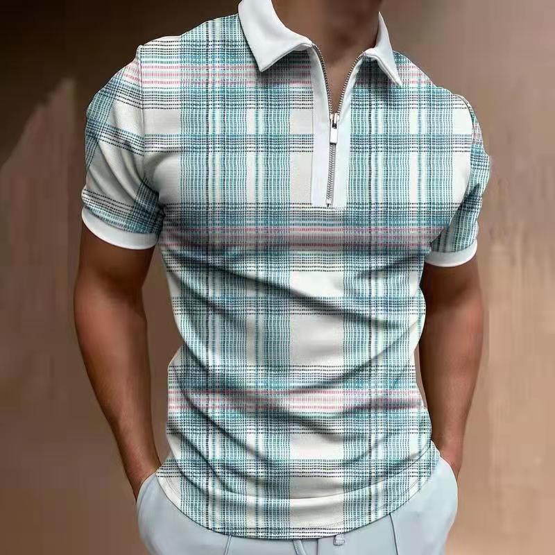 Exclusive Men Solid Polo Short-Sleeved Shirts — 10Style — Size 2XL — Alternate View 15