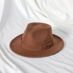 Exclusive Men’s Retro Jazz Hat | Timeless Vintage Style — Beige — Size 58 To 60cm — Back View
