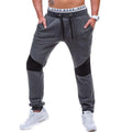 Exclusive Mens Sportswear Harem Pants — Dark Gray — Size L — Front View