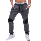 Exclusive Mens Sportswear Harem Pants — Dark Gray — Size L — Front View