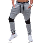 Exclusive Mens Sportswear Harem Pants — Dark Gray — Size L — Top View