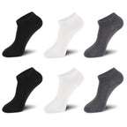Exclusive Men’s Spring and Autumn Socks | Comfortable & Stylish — Black 2 White 2 Dark Gray 2 — Size Average Size — Alternate View 11