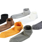 Exclusive Men’s Spring and Autumn Socks | Comfortable & Stylish — Black 2 White 2 Dark Gray 2 — Size Average Size — Side View