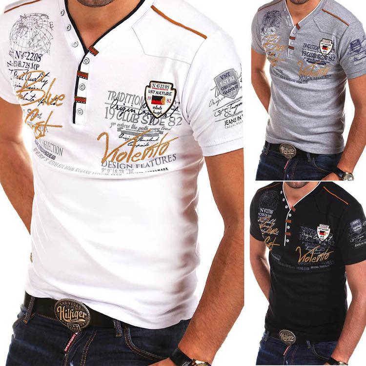 Exclusive Men's Summer Shirts — Black — Size 2XL — Back View