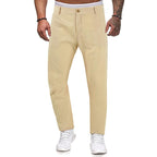 Exclusive Men's Trousers Sports Loose Straight — Beige — Size L — Alternate View 7
