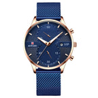 Exclusive Waterproof Quartz Watch — Gold — Side View