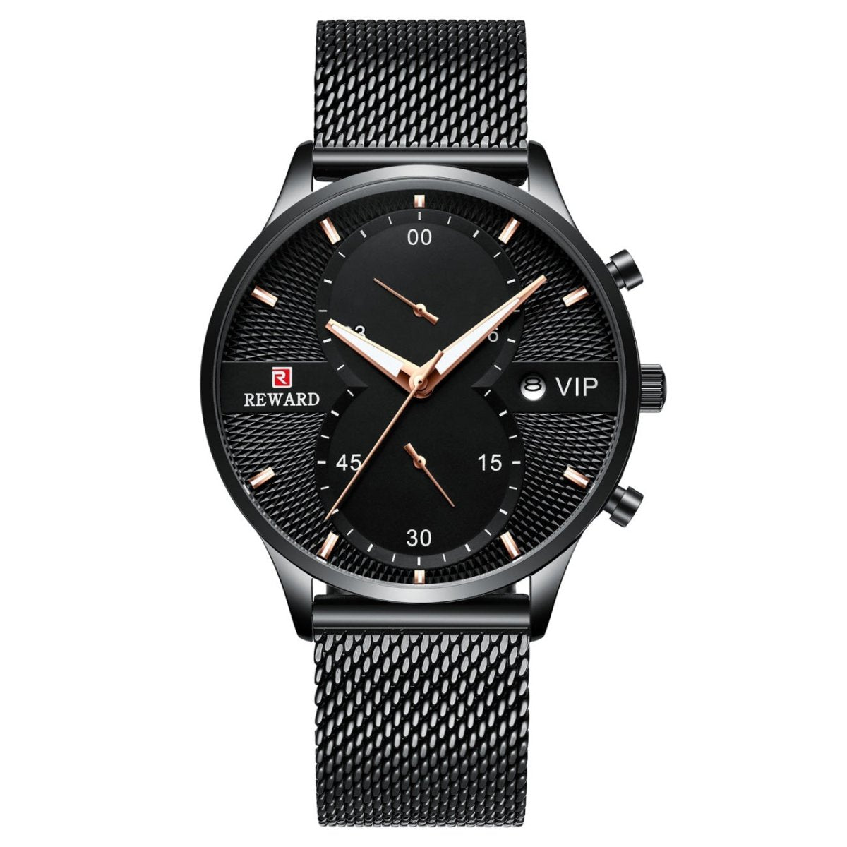 Exclusive Waterproof Quartz Watch — Gold — Detail View