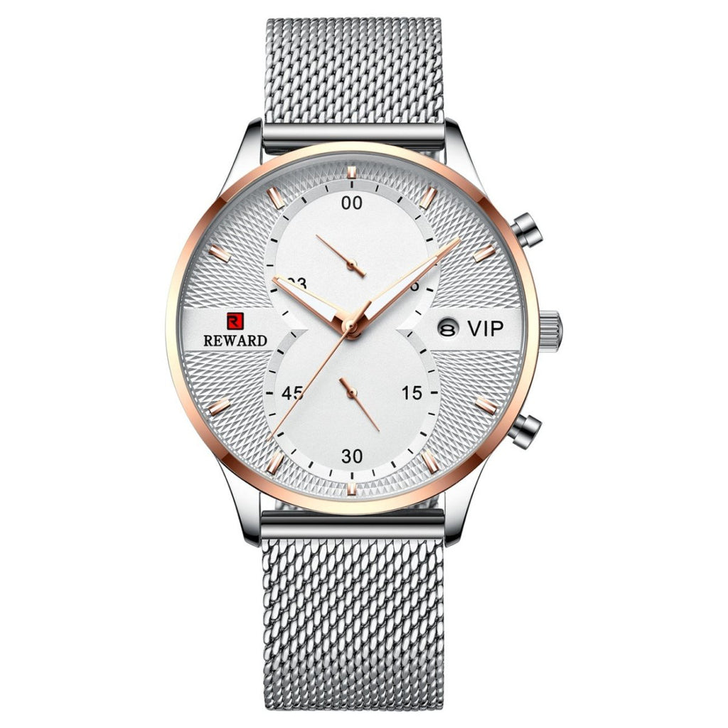 Exclusive Waterproof Quartz Watch — Gold — Lifestyle View