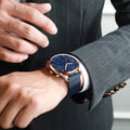 Exclusive Waterproof Quartz Watch — Gold — Front View