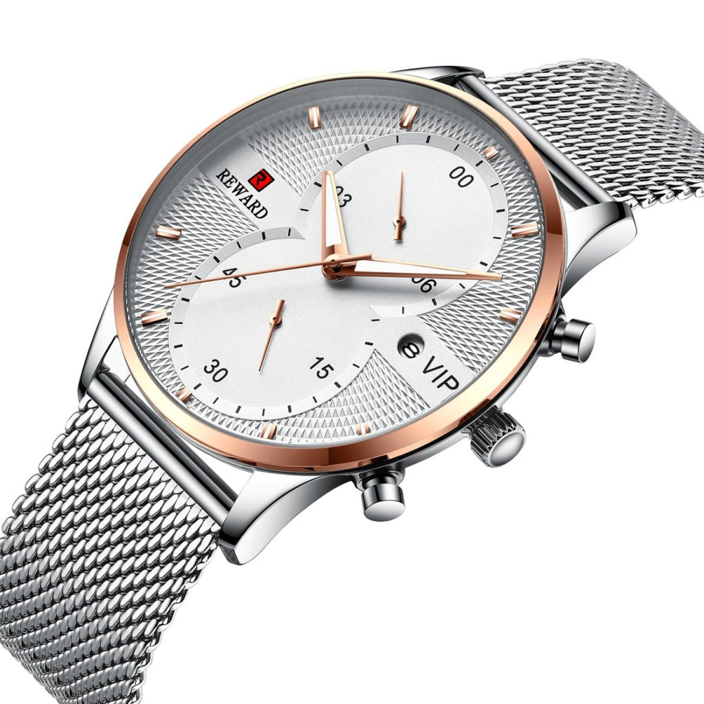 Exclusive Waterproof Quartz Watch — Gold — Top View