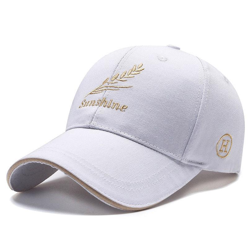 Exclusive Men's Wheat Embroidered Baseball Cap — Feather Black — Size Adjustable — Lifestyle View