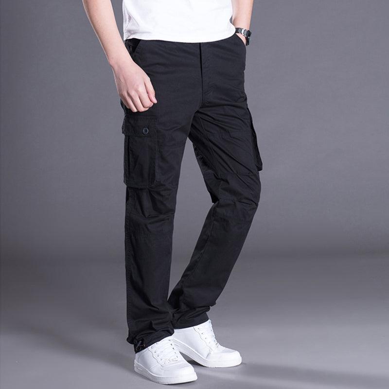 Exclusive Men's Work Pants Multi-Pocket Overalls — A — Size 2XL — Detail View