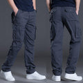 Exclusive Men's Work Pants Multi-Pocket Overalls — A — Size 2XL — Front View