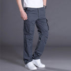 Exclusive Men's Work Pants Multi-Pocket Overalls — A — Size 2XL — Top View
