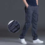 Exclusive Men's Work Pants Multi-Pocket Overalls — A — Size 2XL — Back View