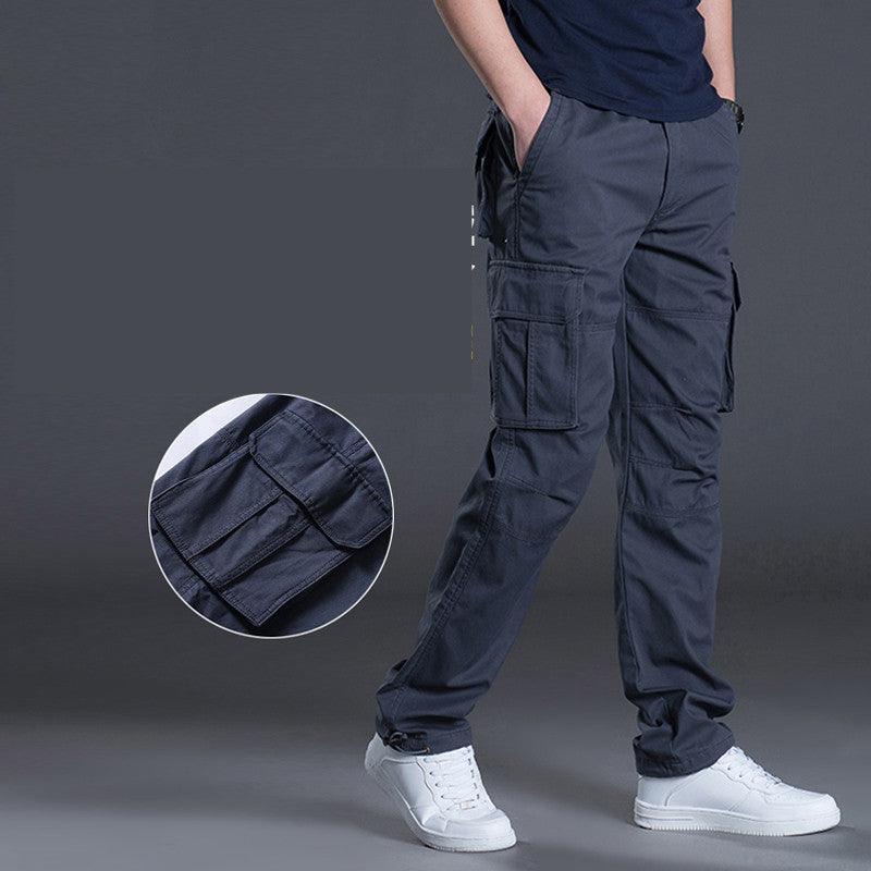 Exclusive Men's Work Pants Multi-Pocket Overalls — A — Size 2XL — Back View