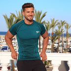 Exclusive Mens Workout T-Shirt — Gray — Size XXL — Detail View