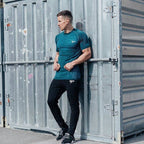 Exclusive Mens Workout T-Shirt — Gray — Size XXL — Front View