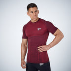 Exclusive Mens Workout T-Shirt — Gray — Size XXL — Back View