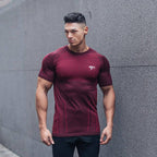 Exclusive Mens Workout T-Shirt — Gray — Size XXL — Lifestyle View