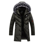 Exclusive Mid-length plus cashmere padded jacket — Dark blue — Size 4XL — Top View