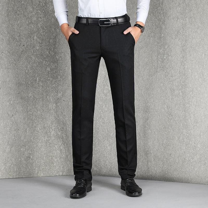 Exclusive Middle-aged Men's Casual Pants — Black — Size 28 — Alternate View 11